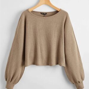 Beige Knitted Sweater